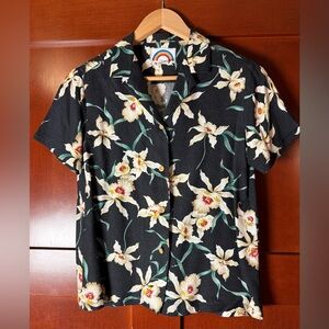 80’s Vintage Women’s Hawaiian Print Shirt Size S/M